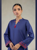 Khaadi | Embroidered | Lawn | 2-Piece | Ready to Wear | Dark blue