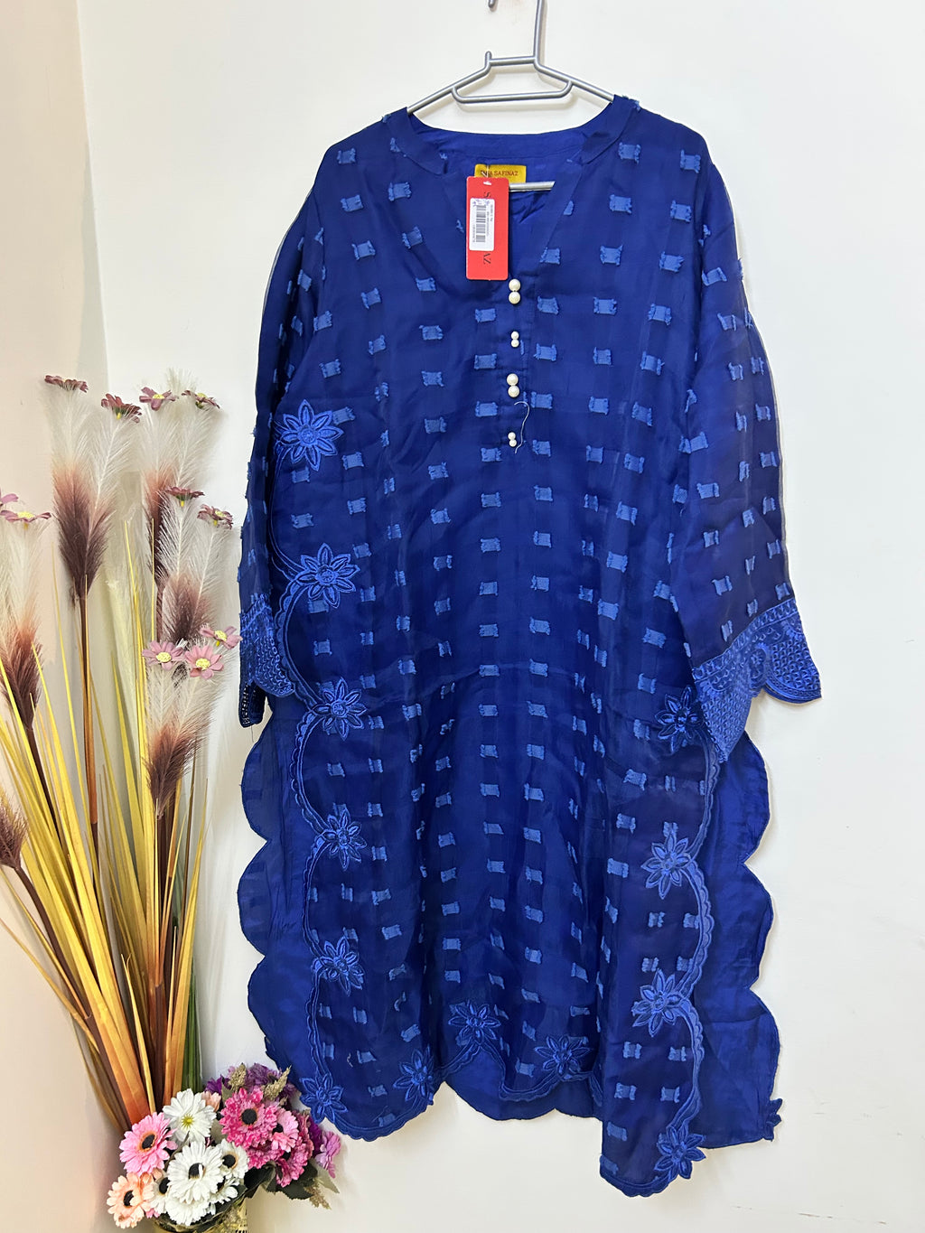 Sana Safinaz | Brochia | Net | 1-Piece | Ready to Wear | Dark Blue