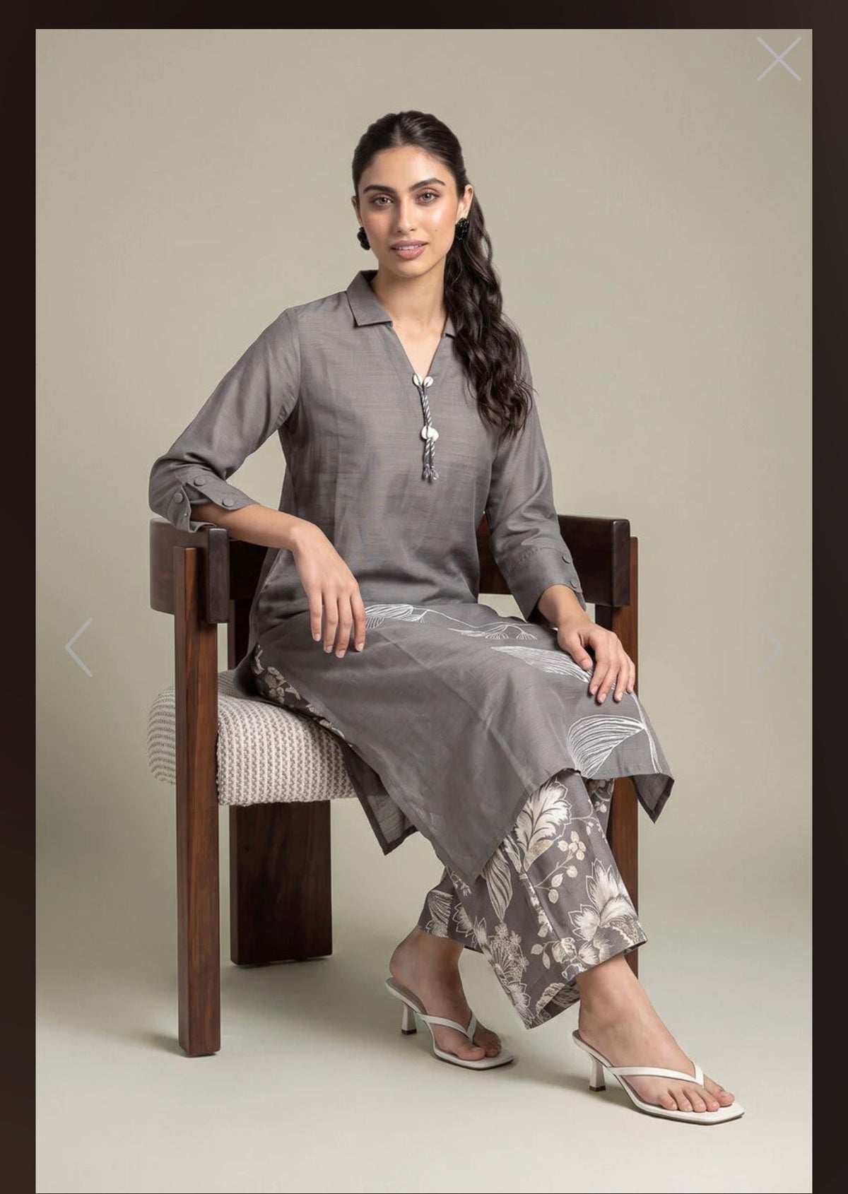 Khaadi | Embroidered | Khaddar | 2-Piece | Ready to Wear | Grey White