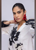 Khaadi | Printed | Selftextured Lawn | 2-Piece | Ready to Wear | Black White
