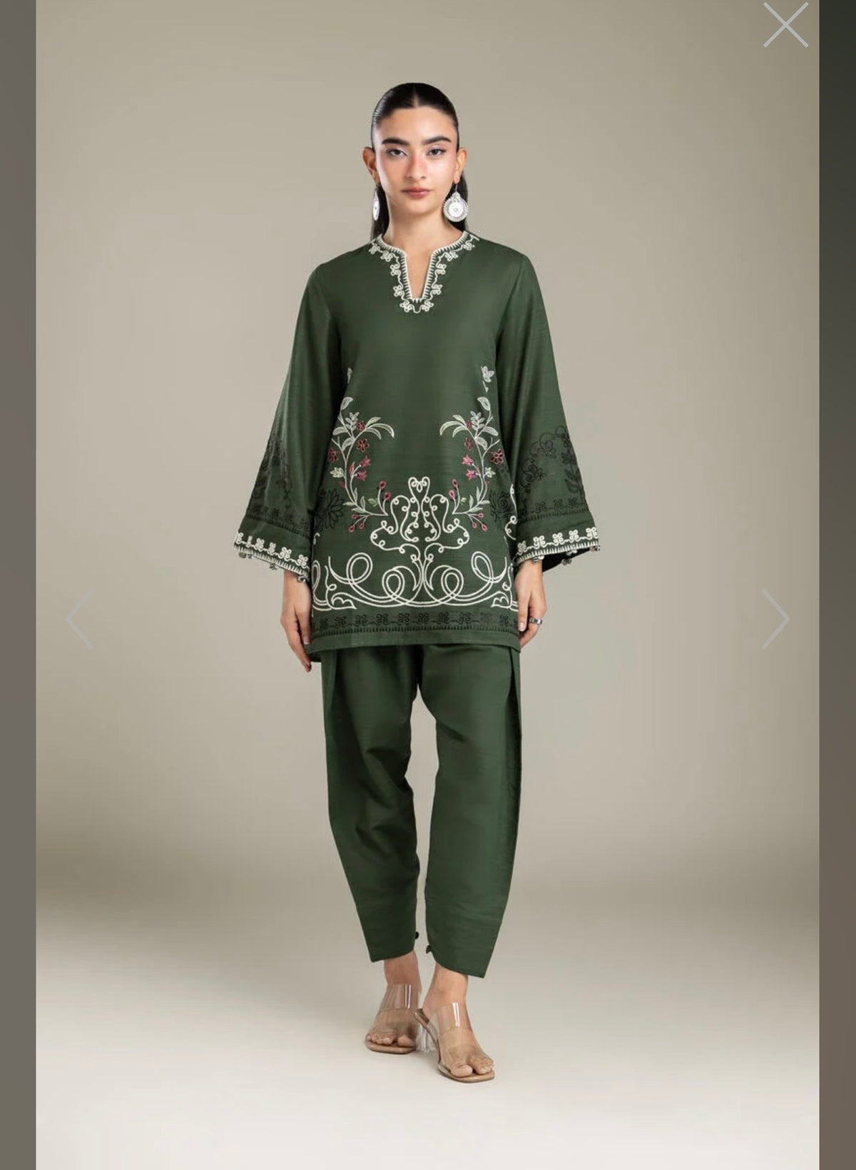 Khaadi | Embroidered | Khaddar | 2-Piece | Ready to Wear | Green