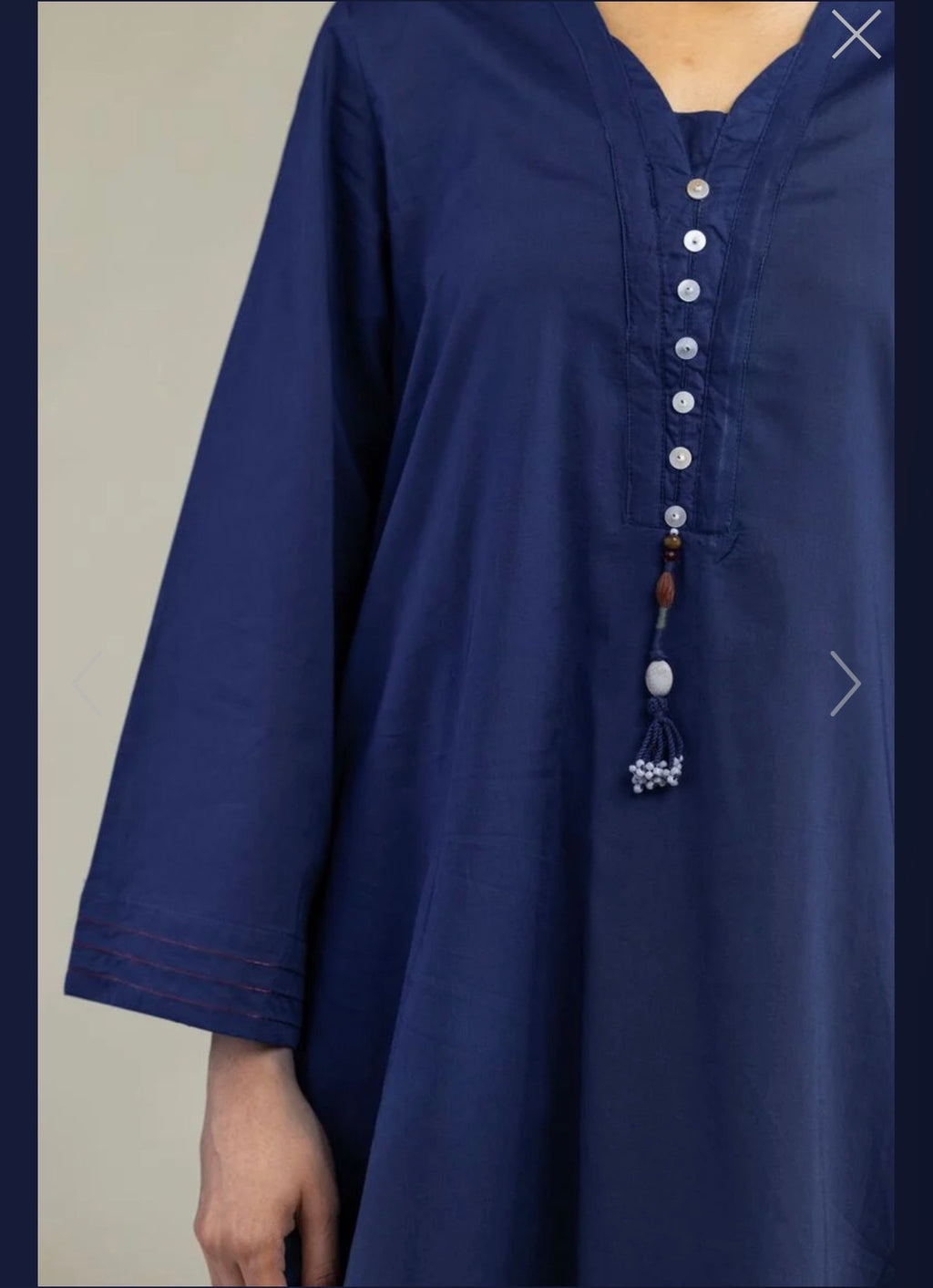 Khaadi | Printed | Lawn | 2-Piece | Ready to Wear | Navy Blue