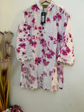 Sana Safinaz | Embroidered | Lawn | 1-Piece | Ready to Wear | Pink White