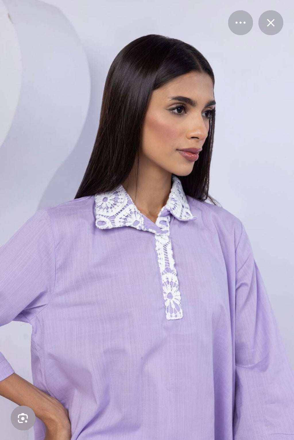 Khaadi | Basic Brochia | Cambric Lawn | 2-Piece | Ready to Wear | Lilac