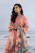Sana Safinaz | Embroidered | Lawn | 3-Piece | Unstitched Suit | Peach