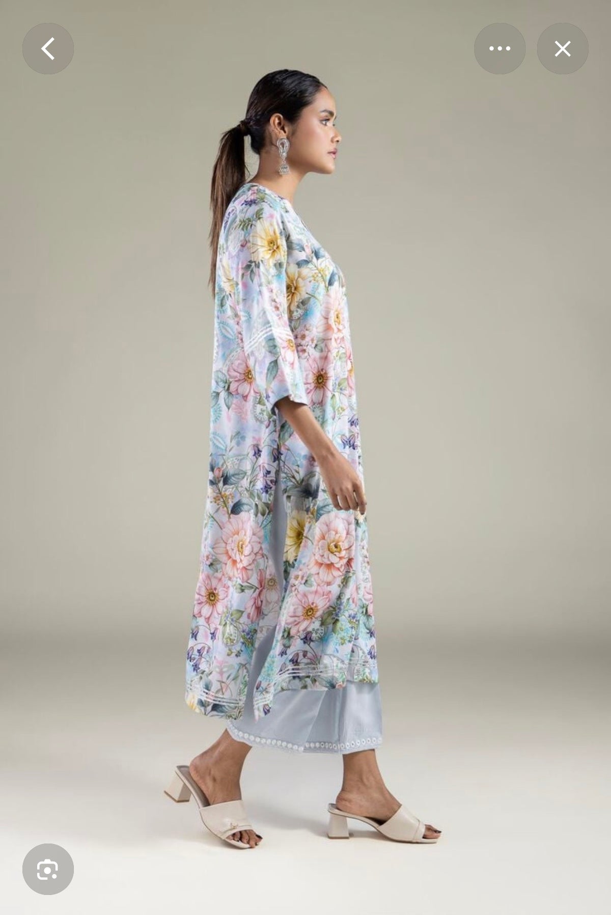Khaadi | Embroidered | Viscose | 2-Piece | Ready to Wear | Light Grey