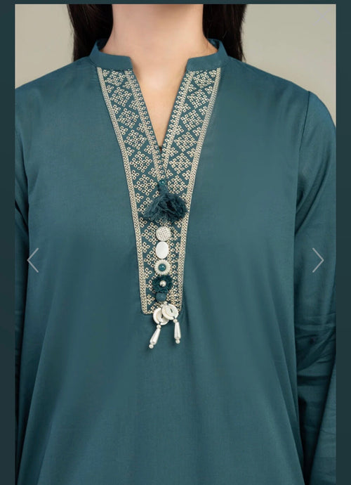 Khaadi | Embroidered | Cambric | 2-Piece | Ready to Wear | Zinc