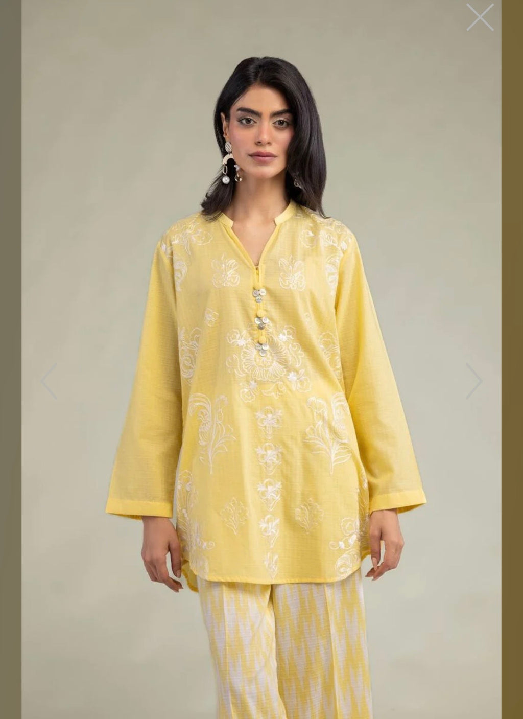 Khaadi | Embroidered | Cambric Lawn | 2-Piece | Ready to Wear | Yellow