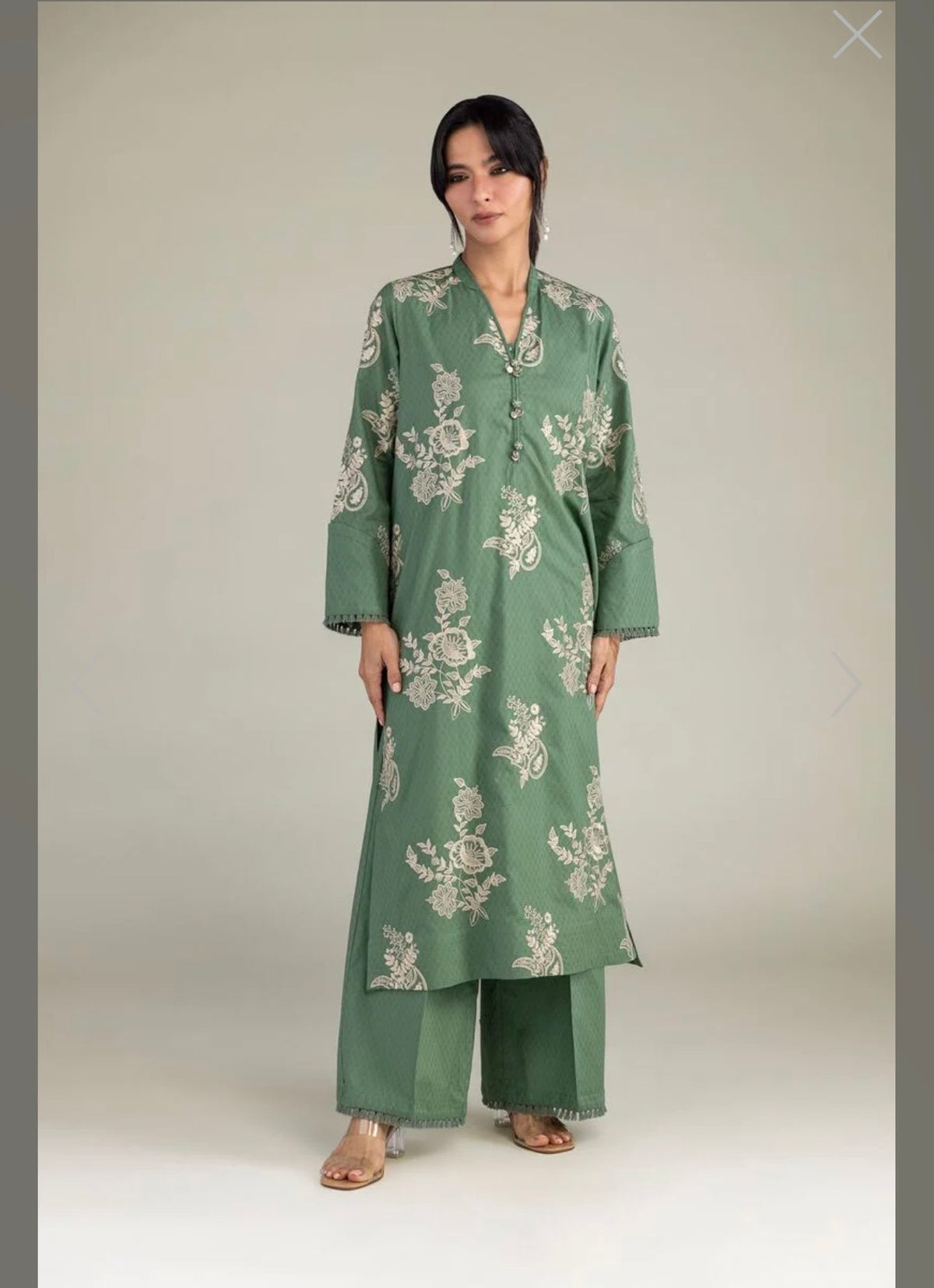 Khaadi | Embroidered | Cambric Lawn | 2-Piece | Ready to Wear | Green