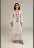 Khaadi | Embroidered | Selftextured Lawn | 2-Piece | Ready to Wear | White