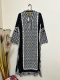 Sana Safinaz | Embroidered | Lawn | 1-Piece | Ready to Wear | Black