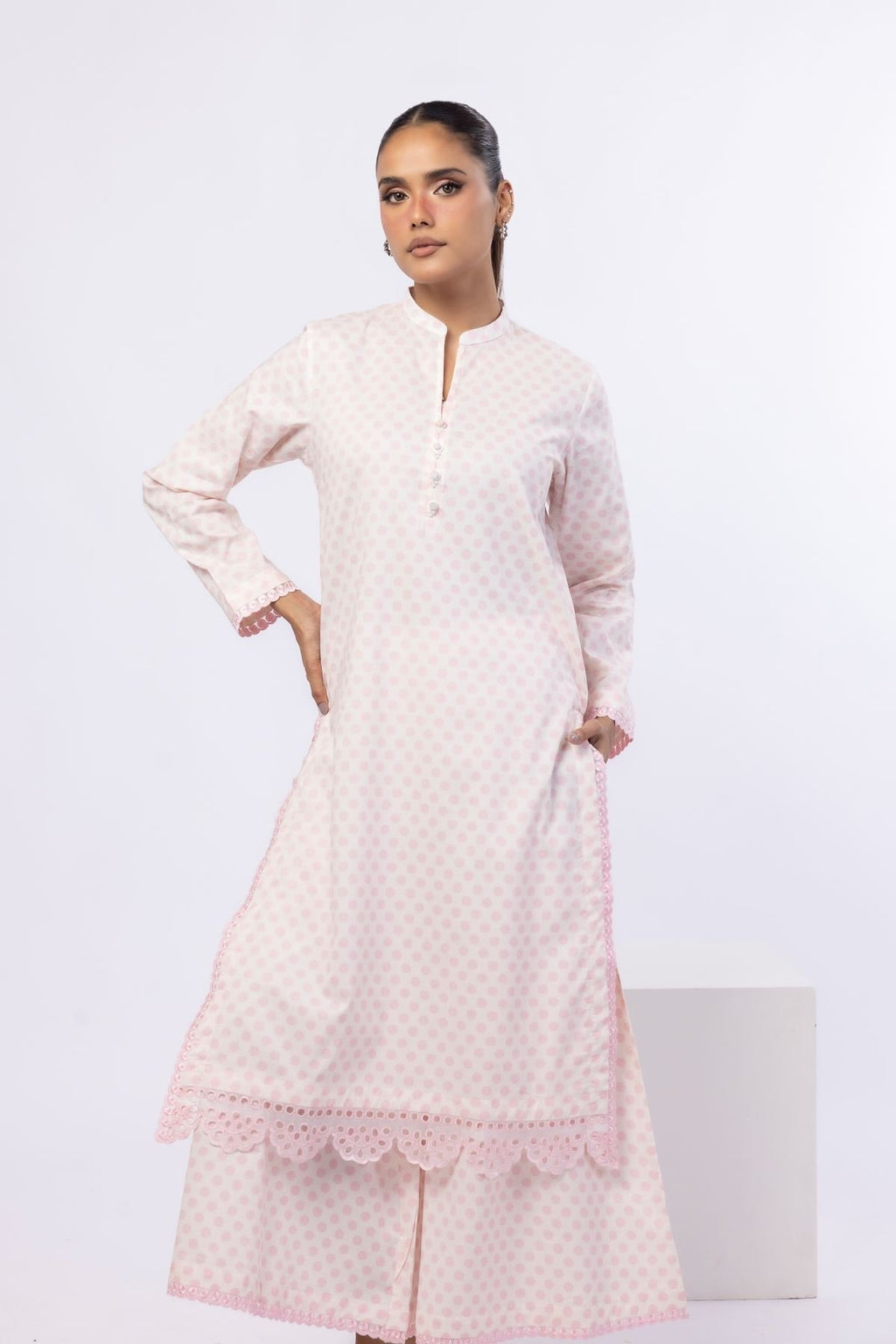 Khaadi | Printed | Lawn | 2-Piece | Ready to Wear | Pink Dots