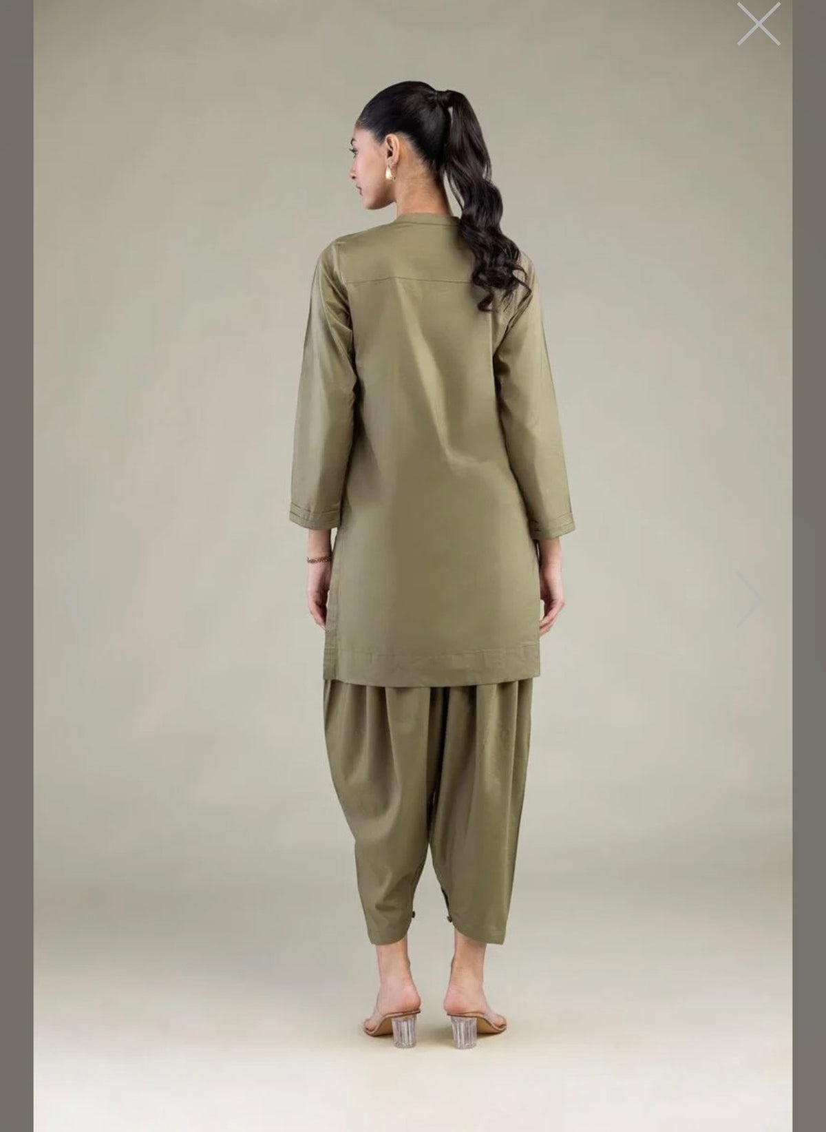 Khaadi | Basic | Cotton Viscose | 2-Piece | Ready to Wear | Olive Green