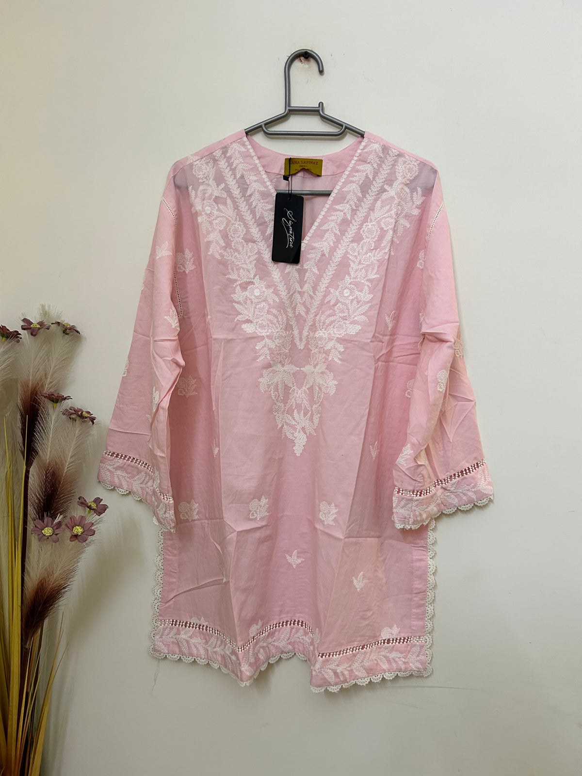 Sana Safinaz | Embroidered | Lawn | 1-Piece | Ready to Wear | Powder Pink