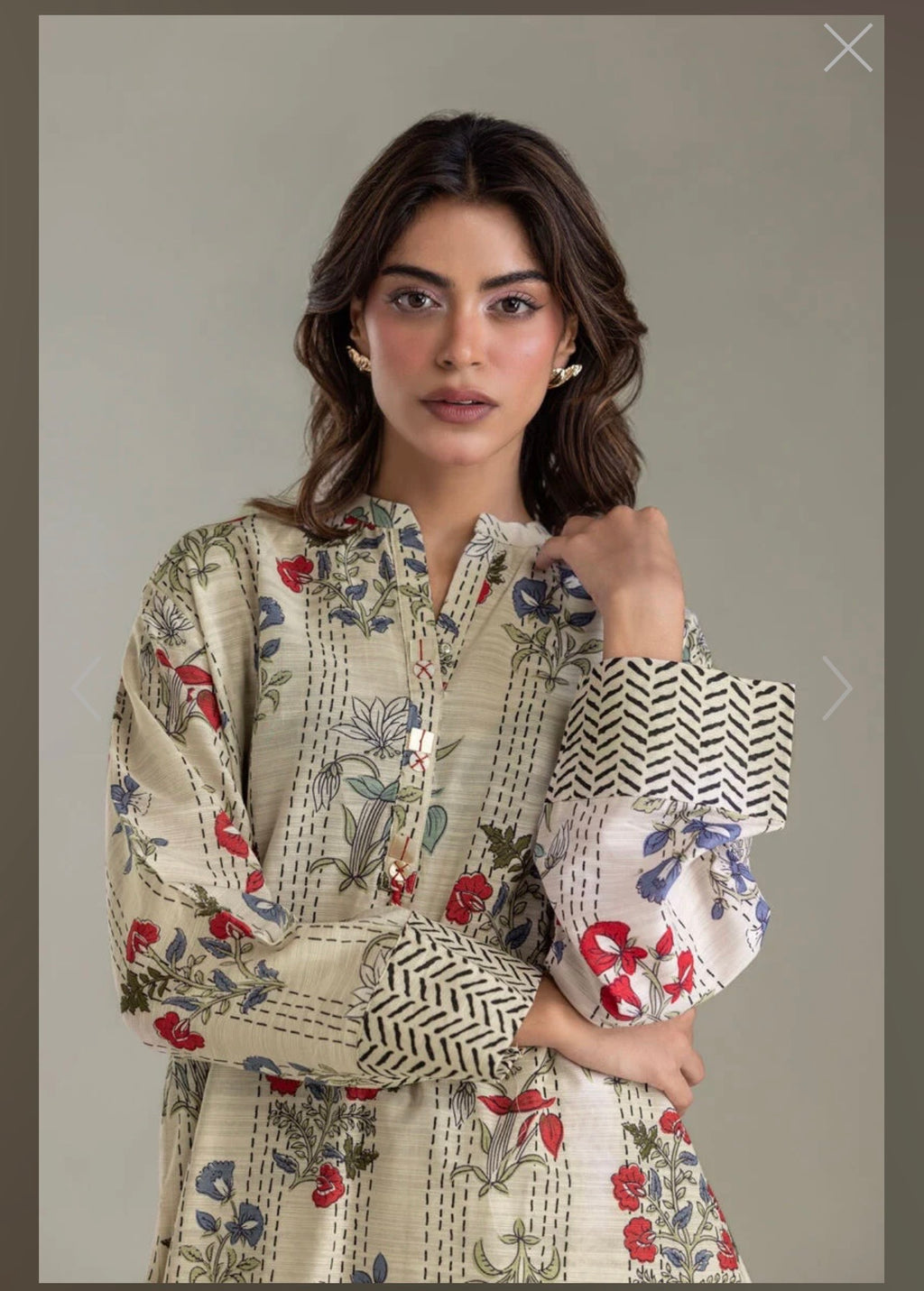 Khaadi | Embroidered | Khaddar | 2-Piece | Ready to Wear | White Zigzag