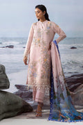 Sana Safinaz | Embroidered | Cotton Net | 3-Piece | Unstitched Suit | Pink