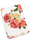 Sapphire Cotton King Size Bed Sheet- White Orange
