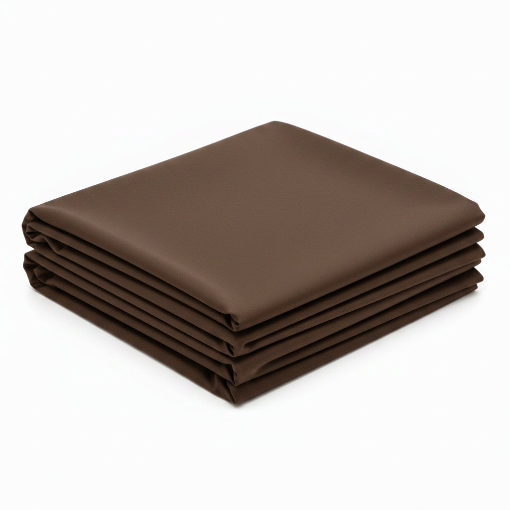 Sapphire Cotton King Size Bed Sheet- Dark Brown
