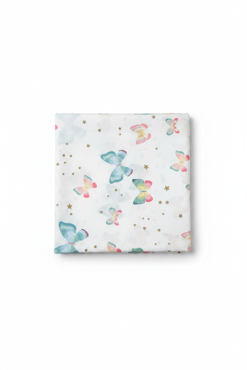 Sapphire King Size Bed Sheet- Butterfly