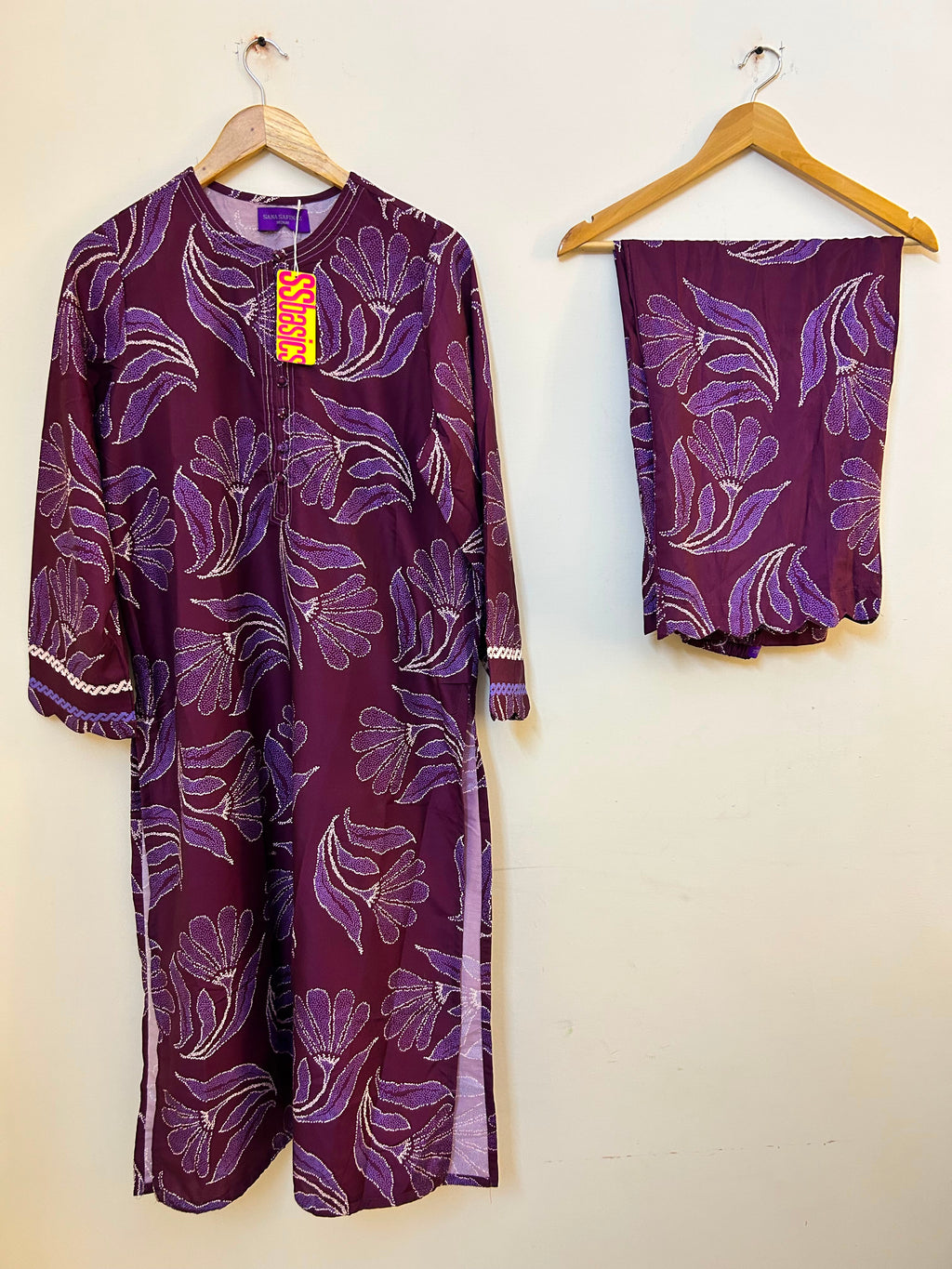 Sana Safinaz | Printed | Poly Cotton | 2-Piece | Ready to Wear | Purple