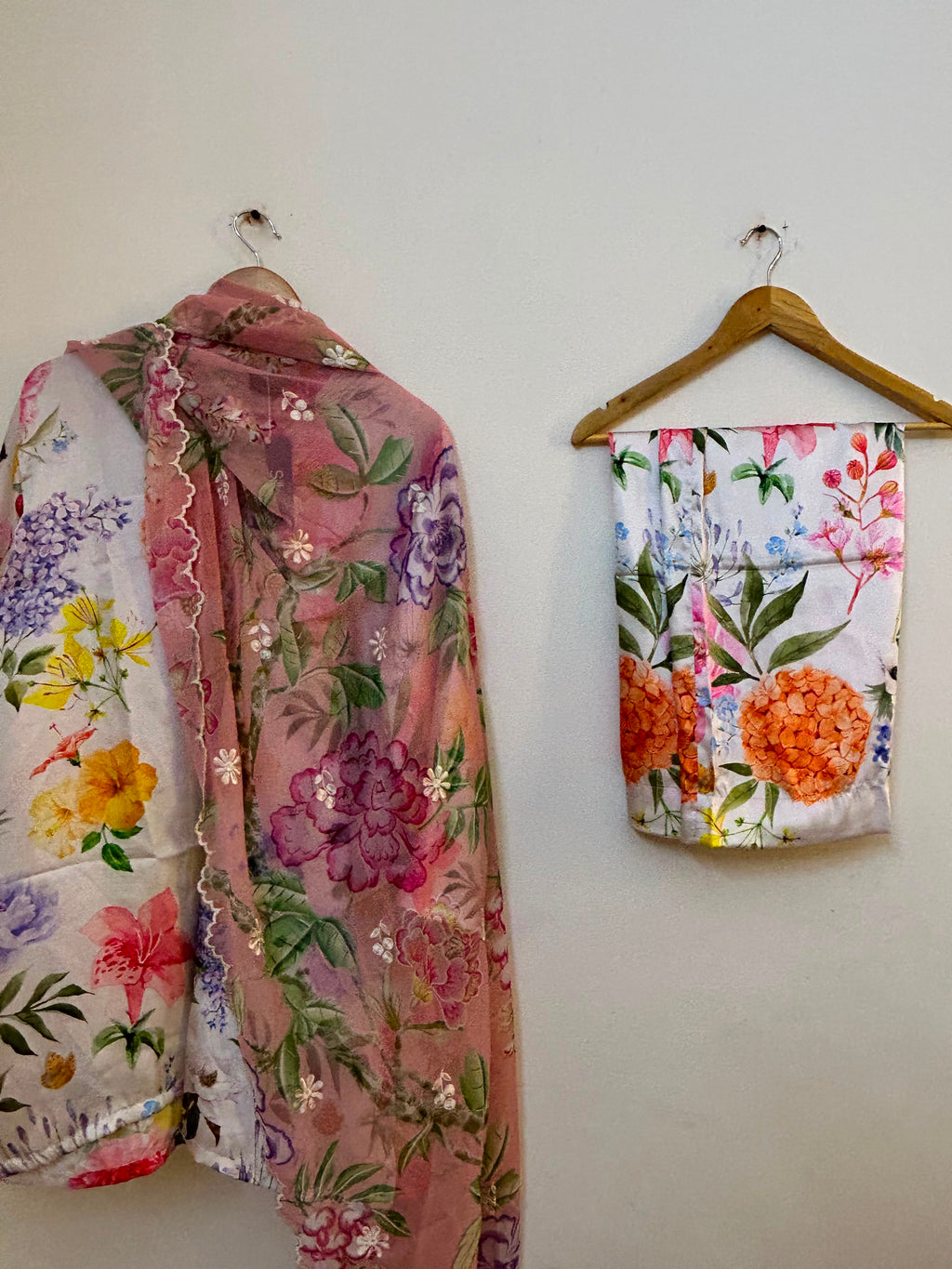 Sana Safinaz | Printed | Silk | 3-Piece | Ready to Wear | White Floral