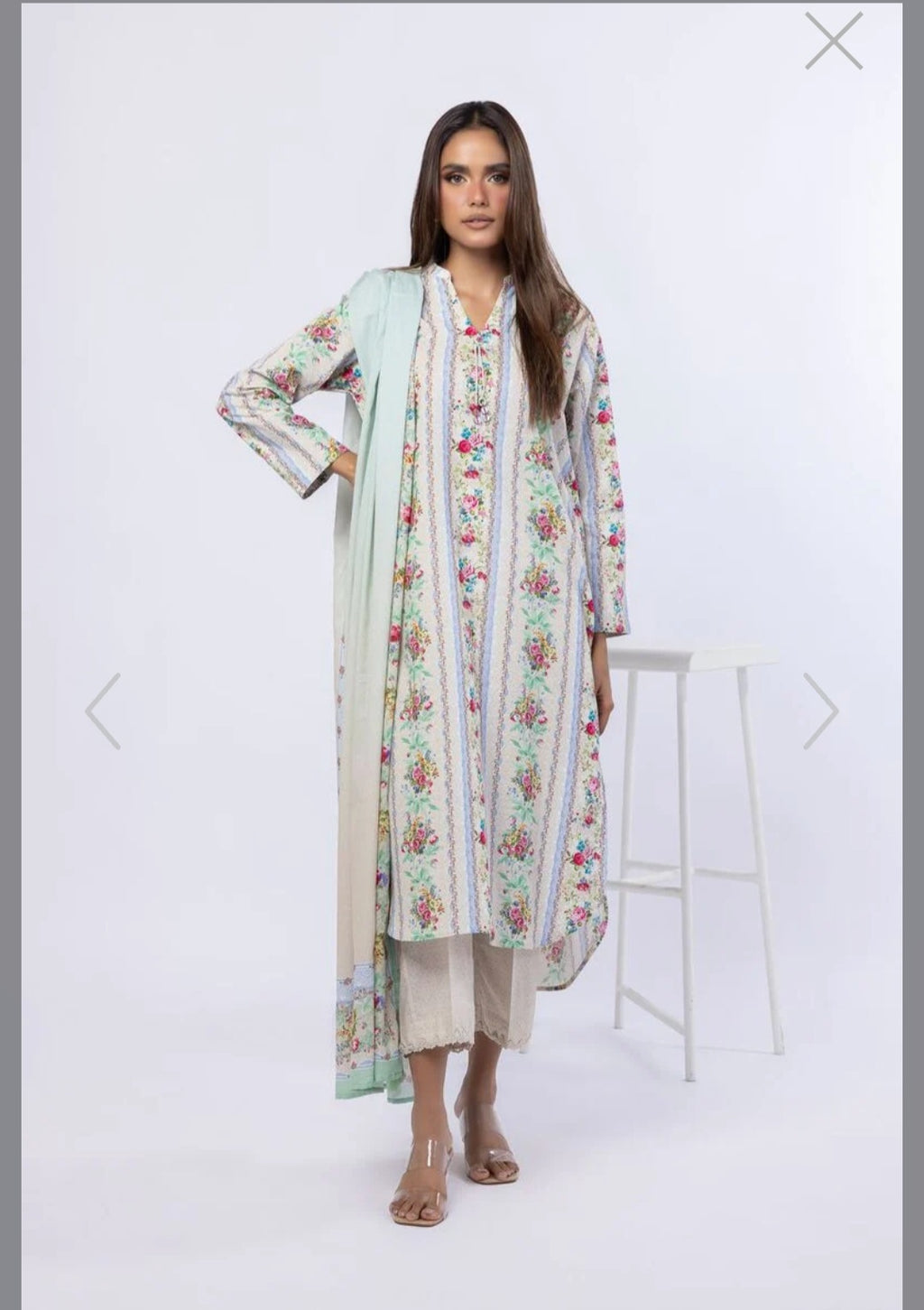 Khaadi | Printed | Lawn | Dupatta | Mint Skin