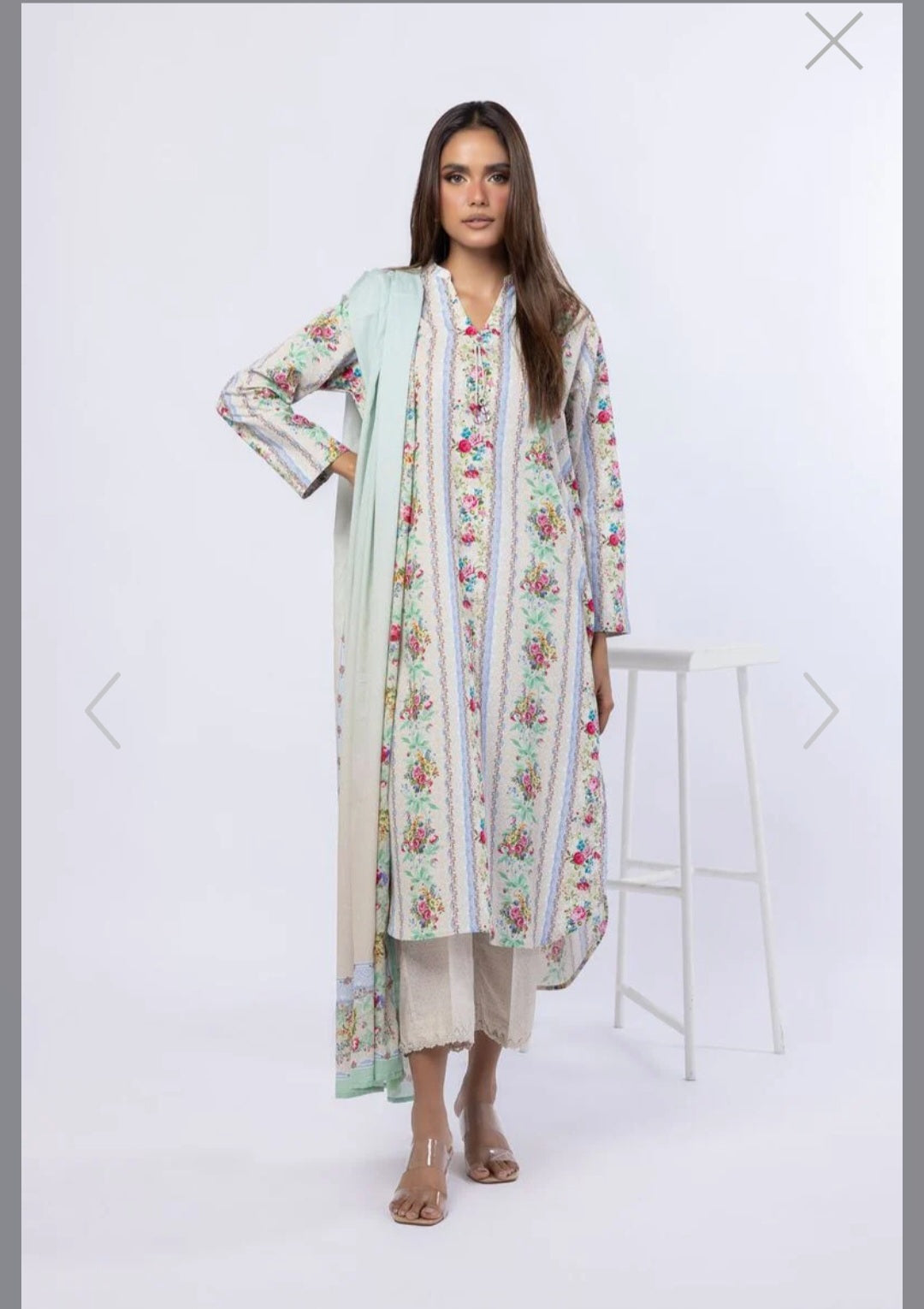 Khaadi | Printed | Lawn | Dupatta | Mint Skin