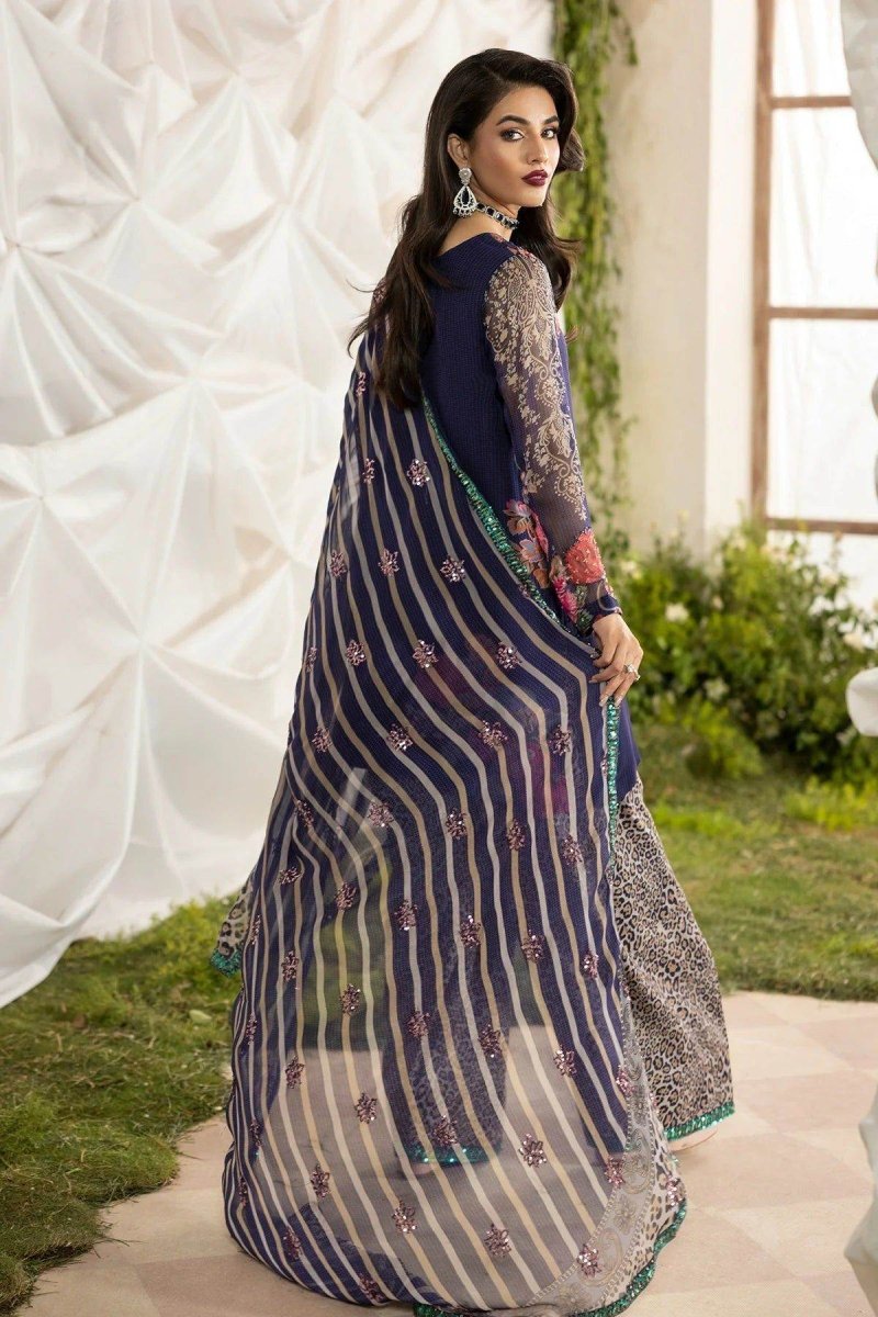 Charizma | Embellished | Chiffon | 3-Piece | Ready to Wear | Blue - Shopping Haul