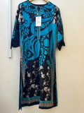 Charizma | Embroidered | Lawn | 2-Piece | Ready to Wear | Black Blue - Shopping Haul