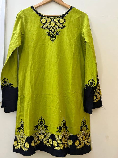 Charizma | Embroidered |Lawn | 2-Piece | Ready to Wear | Green Black - Shopping Haul