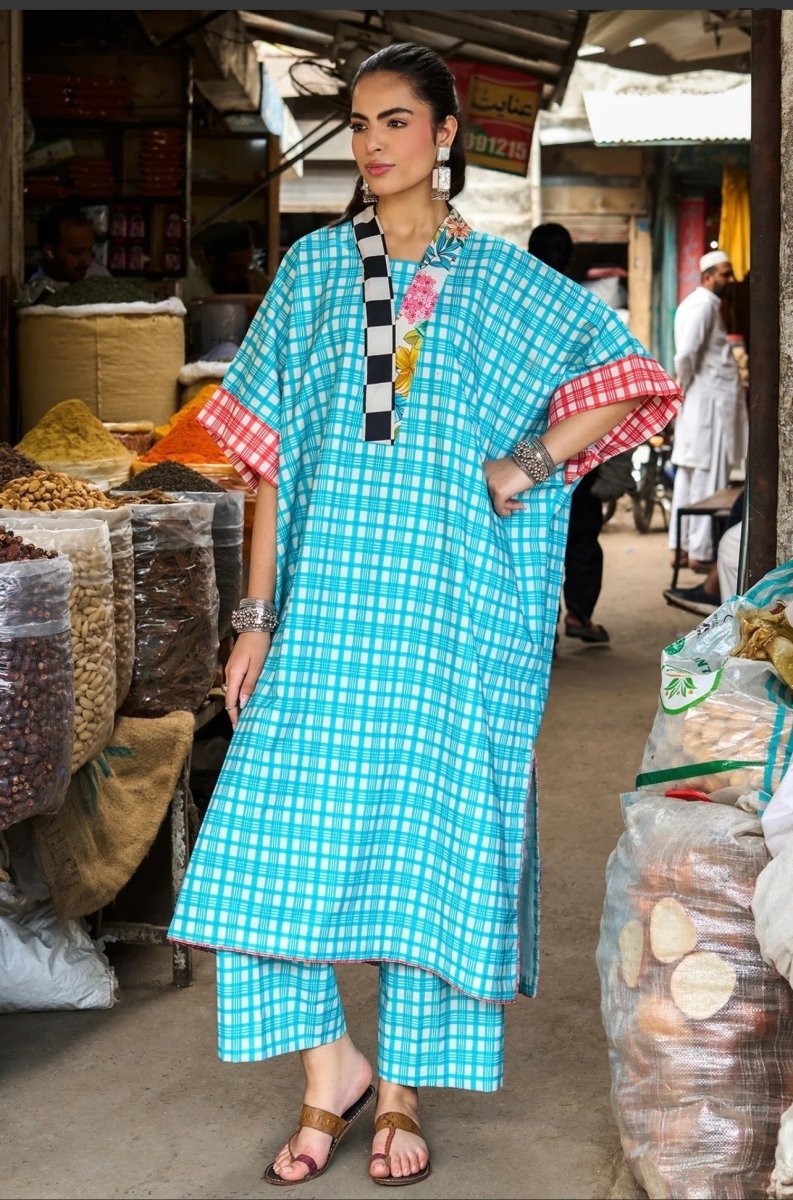 Charizma | Printed | Lawn | 2-Piece | Ready to Wear | Blue White - Shopping Haul