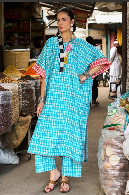 Charizma | Printed | Lawn | 2-Piece | Ready to Wear | Blue White - Shopping Haul