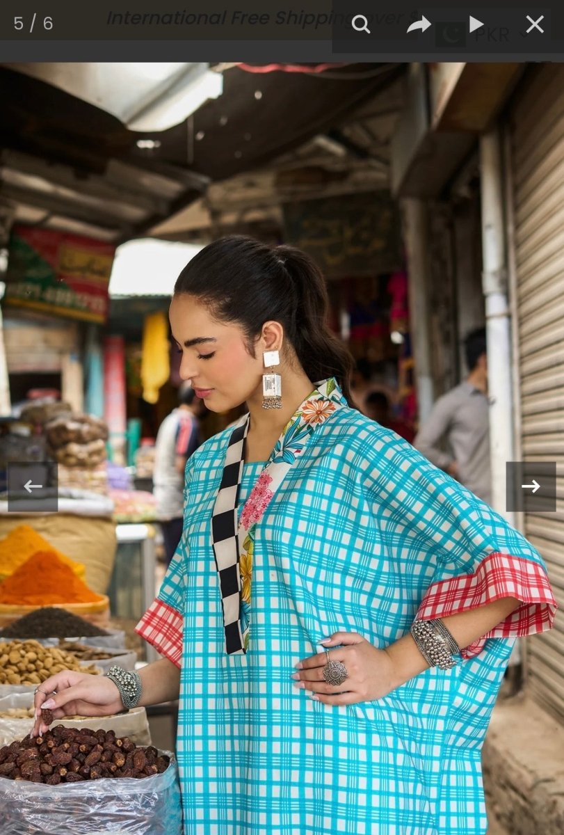 Charizma | Printed | Lawn | 2-Piece | Ready to Wear | Blue White - Shopping Haul