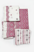 Image Luxury Embroidered 2-Piece- White Pink - Shopping Haul