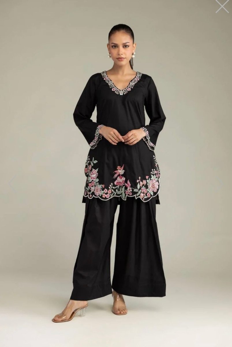 Khaadi | Embroidered | Cambric | 2-Piece | Ready to Wear | Black - Shopping Haul