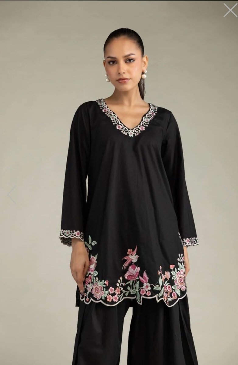Khaadi | Embroidered | Cambric | 2-Piece | Ready to Wear | Black - Shopping Haul