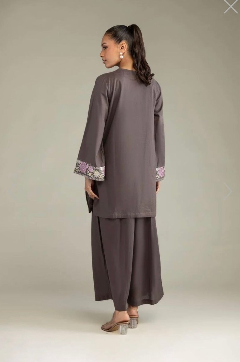 Khaadi | Embroidered | Cambric | 2-Piece | Ready to Wear | Grey - Shopping Haul