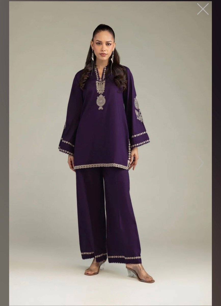 Khaadi | Embroidered | Cambric | 2-Piece | Ready to Wear | Purple - Shopping Haul
