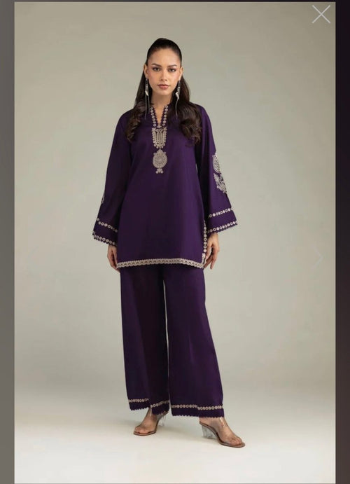 Khaadi | Embroidered | Cambric | 2-Piece | Ready to Wear | Purple - Shopping Haul
