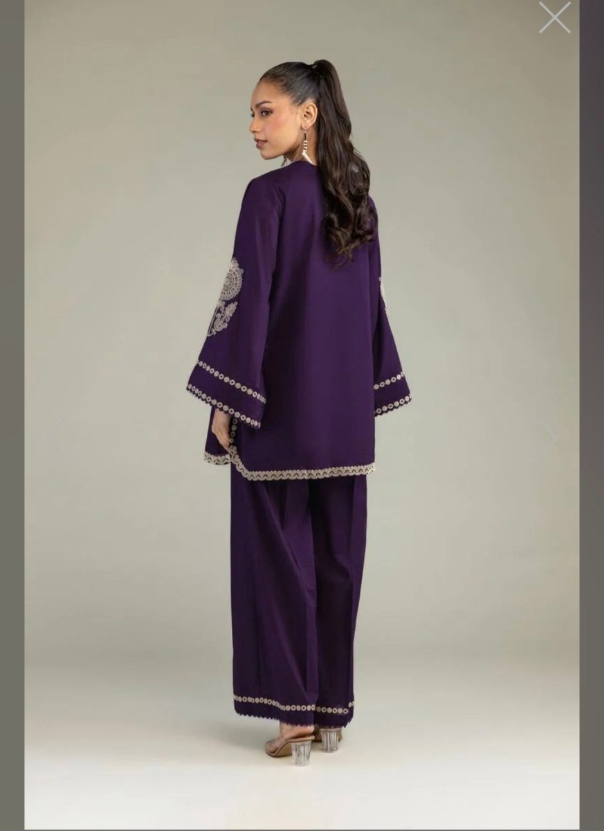 Khaadi | Embroidered | Cambric | 2-Piece | Ready to Wear | Purple - Shopping Haul