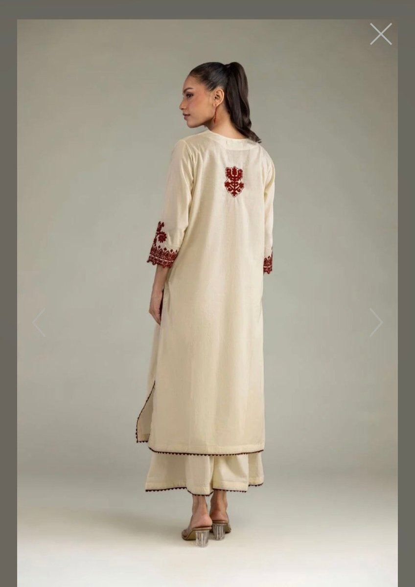Khaadi | Embroidered | Cambric | 2-Piece | Ready to Wear | Skin Red - Shopping Haul