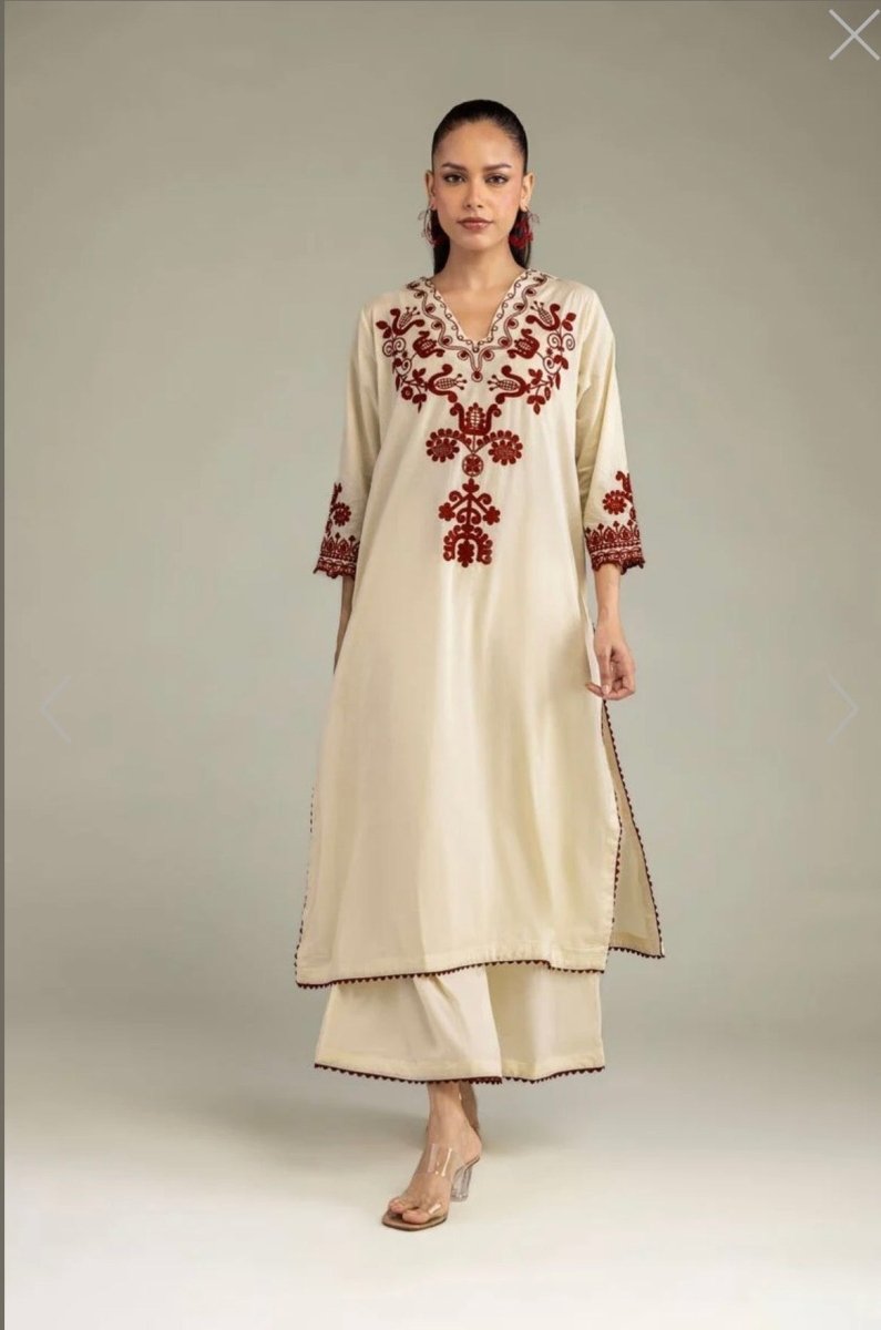Khaadi | Embroidered | Cambric | 2-Piece | Ready to Wear | Skin Red - Shopping Haul