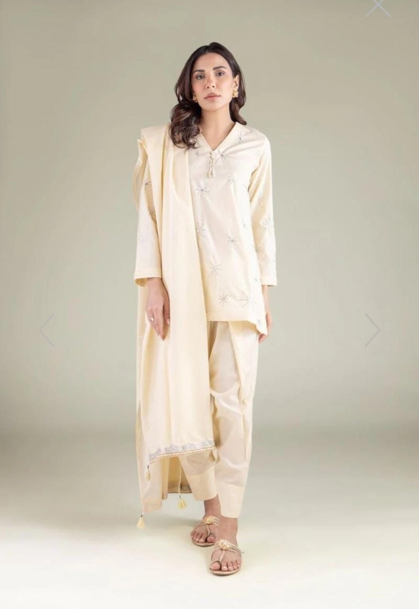Khaadi | Embroidered | Lawn | 2-Piece | Ready to Wear | Butter Yellow - Shopping Haul