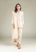Khaadi | Embroidered | Lawn | 2-Piece | Ready to Wear | Butter Yellow - Shopping Haul
