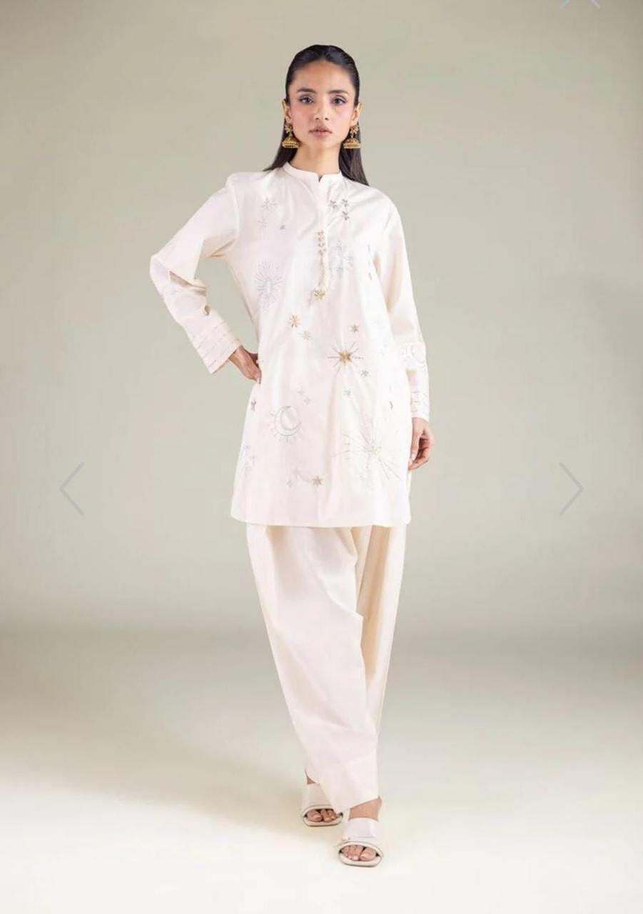 Khaadi | Embroidered | Lawn | 2-Piece | Ready to Wear | Off White - Shopping Haul