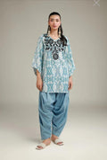 Khaadi | Embroidered | Lawn | 2-Piece | Ready to Wear | White Blue - Shopping Haul