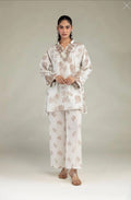 Khaadi | Embroidered | Lawn | 2-Piece | Ready to Wear | White Brown - Shopping Haul