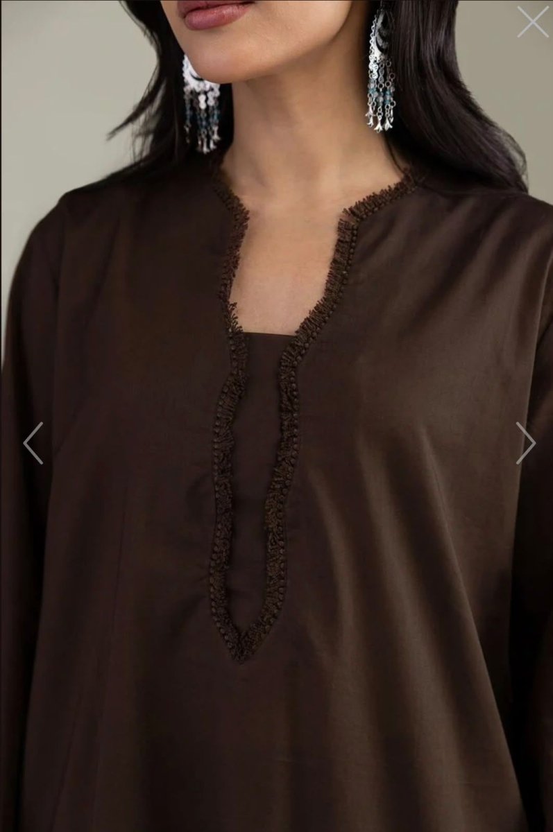 Khaadi | Embroidered | Lawn | 3-Piece | Ready to Wear | Brown - Shopping Haul