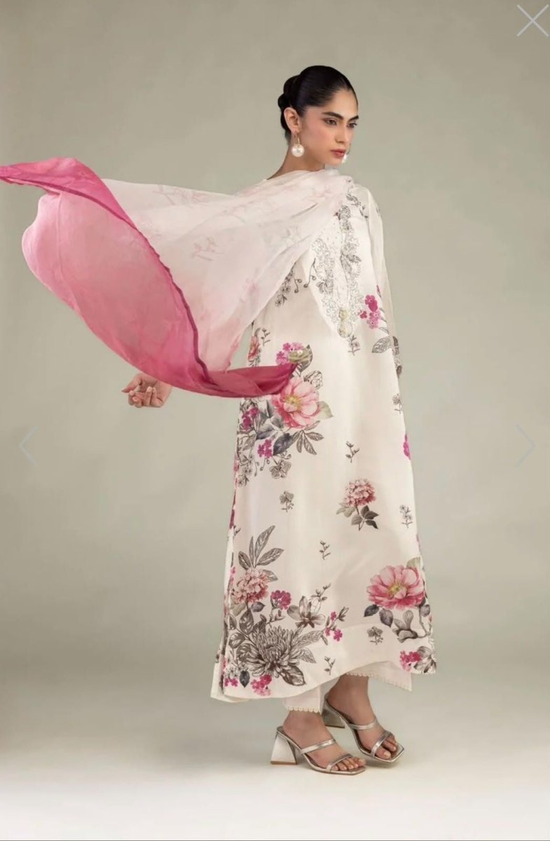 Khaadi | Luxury | Blended Viscose | 3-Piece | Ready to Wear | Off White