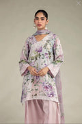 Khaadi | Luxury | Blended Viscose | 3-Piece | Ready to Wear | Pink Grey - Shopping Haul